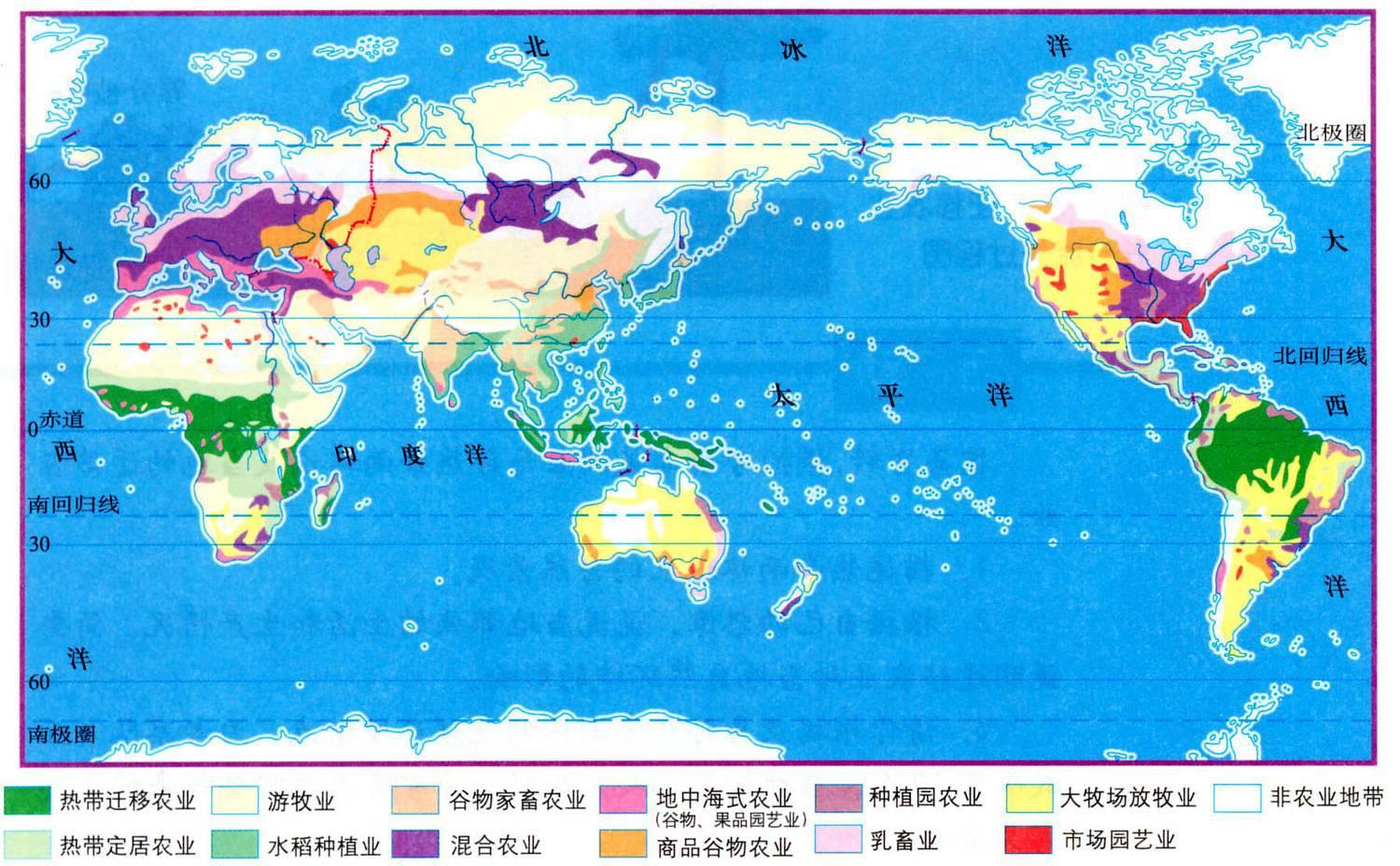 世界农业分布 世界农业分布